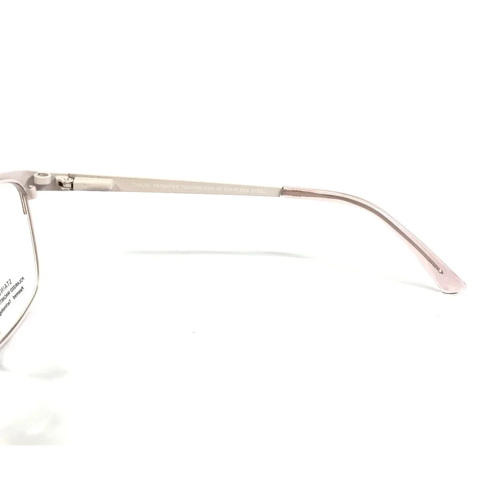 Takumi Eyeglasses Frames TK1207 30 Pink Red with Polarized Clip Ons 53-16-135